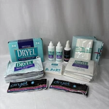 LG Lot Vtg 1998 DRYEL 2 Bags/20 Pads /2 Stain Removers/18 Cloths/2 Ultra Cloths