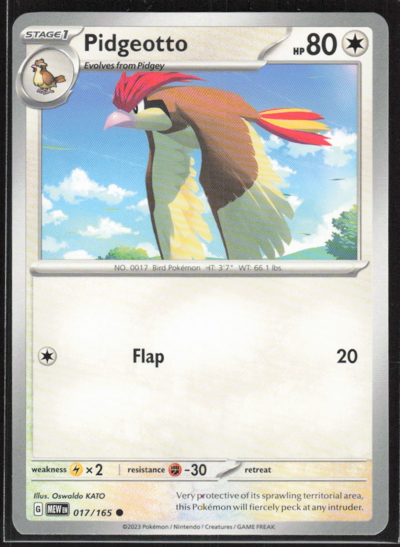 2023 Scarlet & Violet Series - Scarlet & Violet - 151 Pidgeotto Common #17