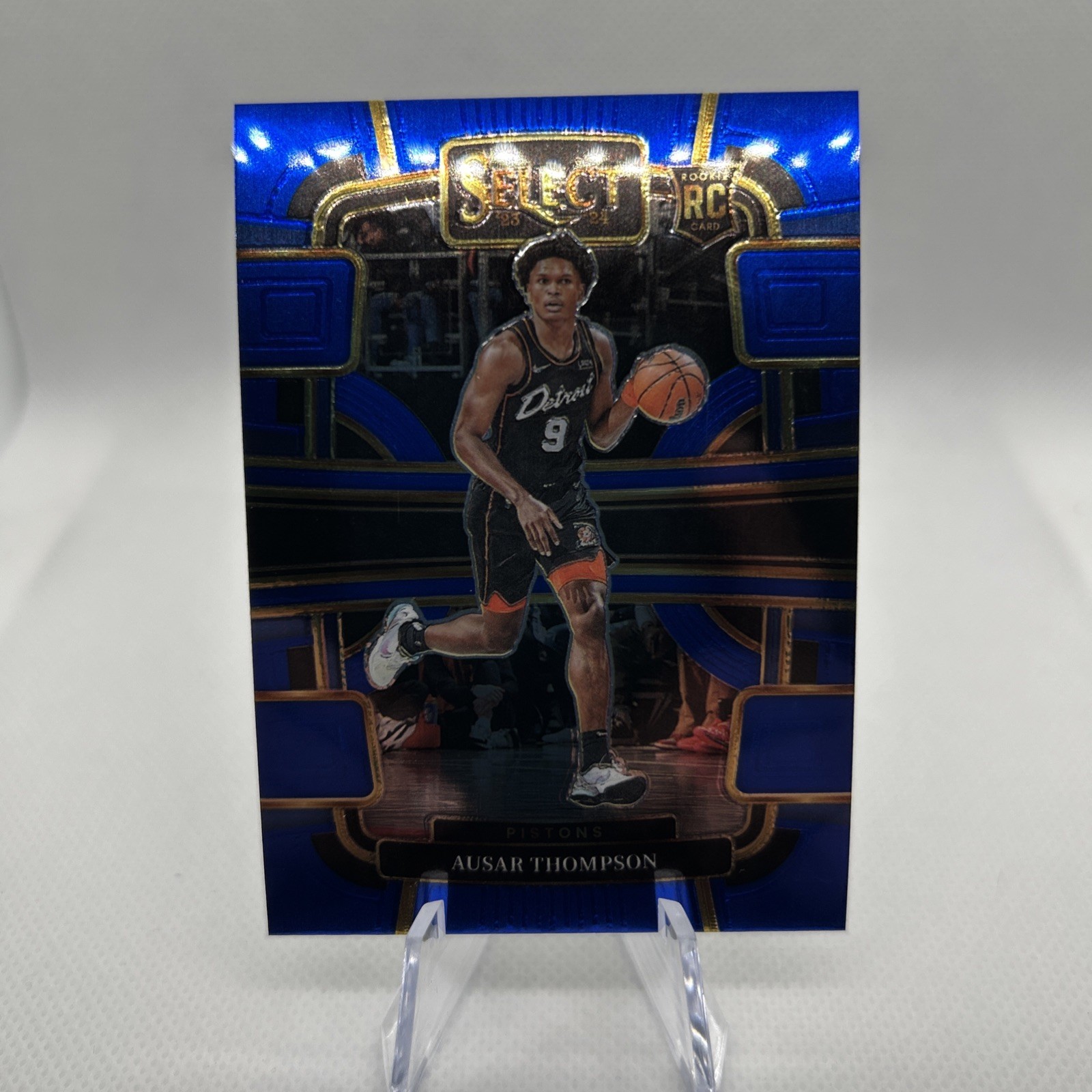2023-24 Panini Select - Concourse Ausar Thompson #95 Blue Prizm (RC)