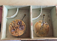 LOTTO serie di 6 MOVIMENTI OROLOGI GOUSSET ancoraggio tasca orologio da tasca