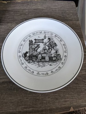 CORELLE 1979 CHRISTMAS LIMITED EDITION 10.25'' DINNER PLATE KID'S, CAT, BED BLEM!