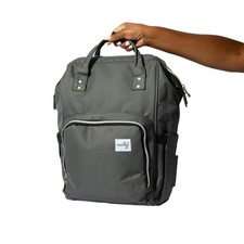 Breast Pump Backpack   Stylish Insulated Bag w/ Cooler, 9 Pockets, Carrying H...