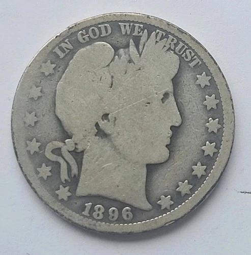 SCARCE- 1896 O G/AG BARBER HALF DOLLAR