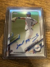 2021 Topps Chrome Zach McKinstry RC AUTO Blue On-Card #RA-ZM Dodgers Tigers