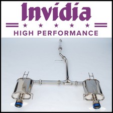 Invidia Q300 Rolled Titanium Tip Cat-back Exhaust System Fit 2004-2008 Acura Tsx