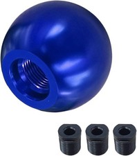 Round Ball Gear Shift Knob, Aluminum Alloy Gear Shift Stick Head for Most Blue