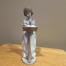 Vintage Lladro Spain Sunday Prayer #6584 Porc...
