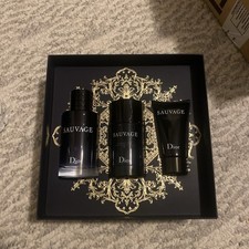 Christian Dior Sauvage For Men EDP 3-Piece Gift Set 3.4EDP 2.6deodrant 1.7Balm