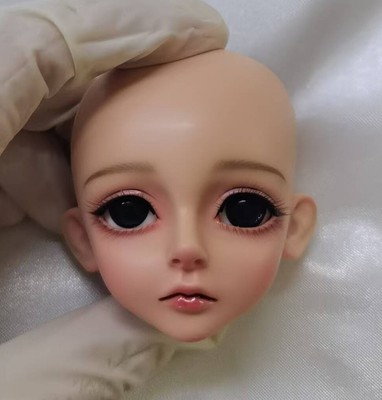 1/4 BJD Doll Handmade Bory Head Only Head Light Tan Skin-Free Face Make UP+Eyes