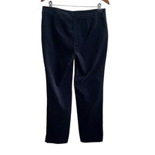 Talbots Women Pants 10P Black Velvet Dress Trousers Chic Evening Holiday Formal