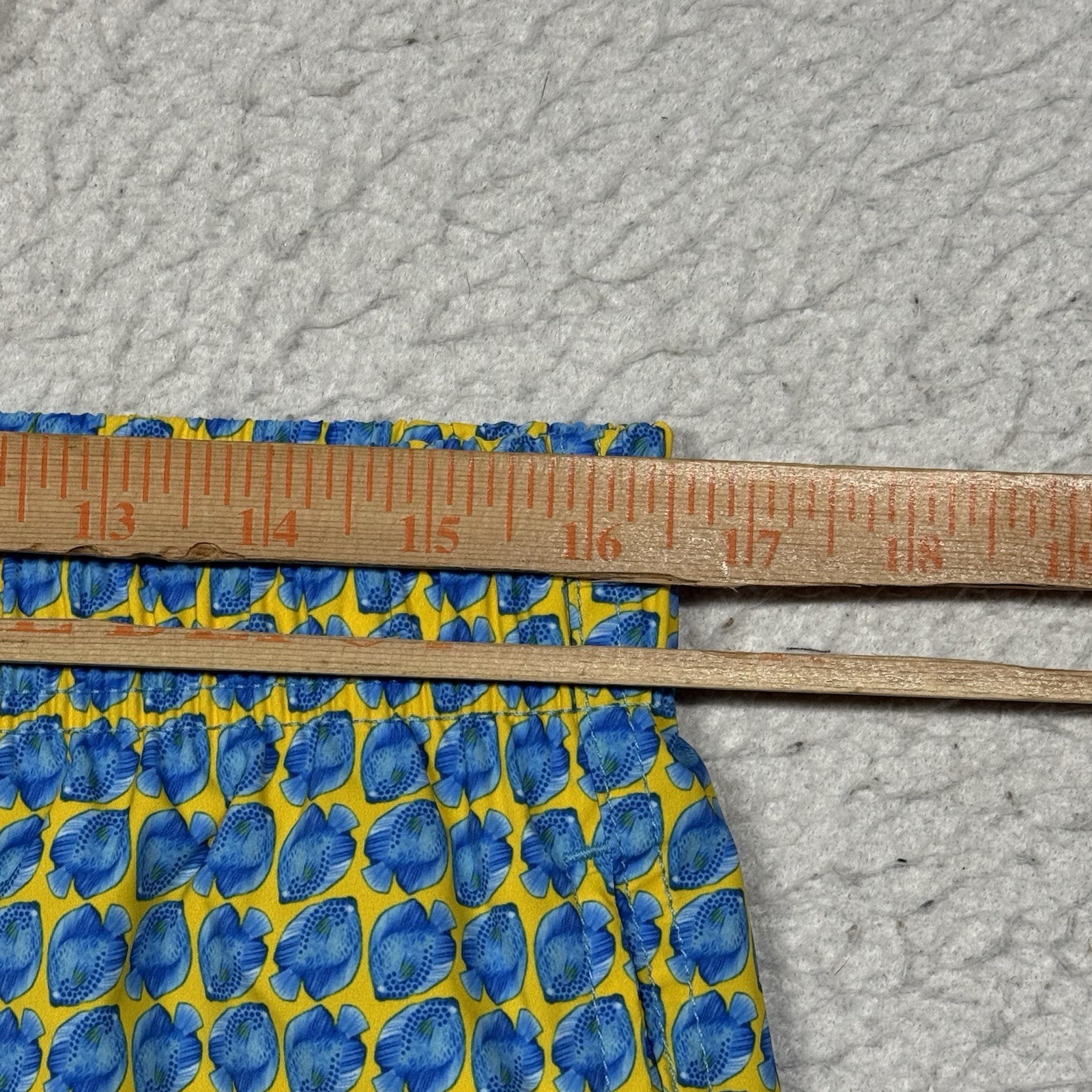 Bugatchi Blue Cosmo Fish Drawstring Swimwear Swim… - image 8