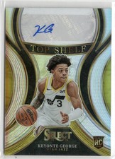 2023-24 Panini Select Top Shelf Silver Rookie RC Auto Keyonte George SP | Jazz