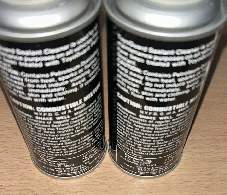 Toyoguard герметик очиститель набор винтажный 2 бутылки новый открытая коробка - Изображение 4 из 4