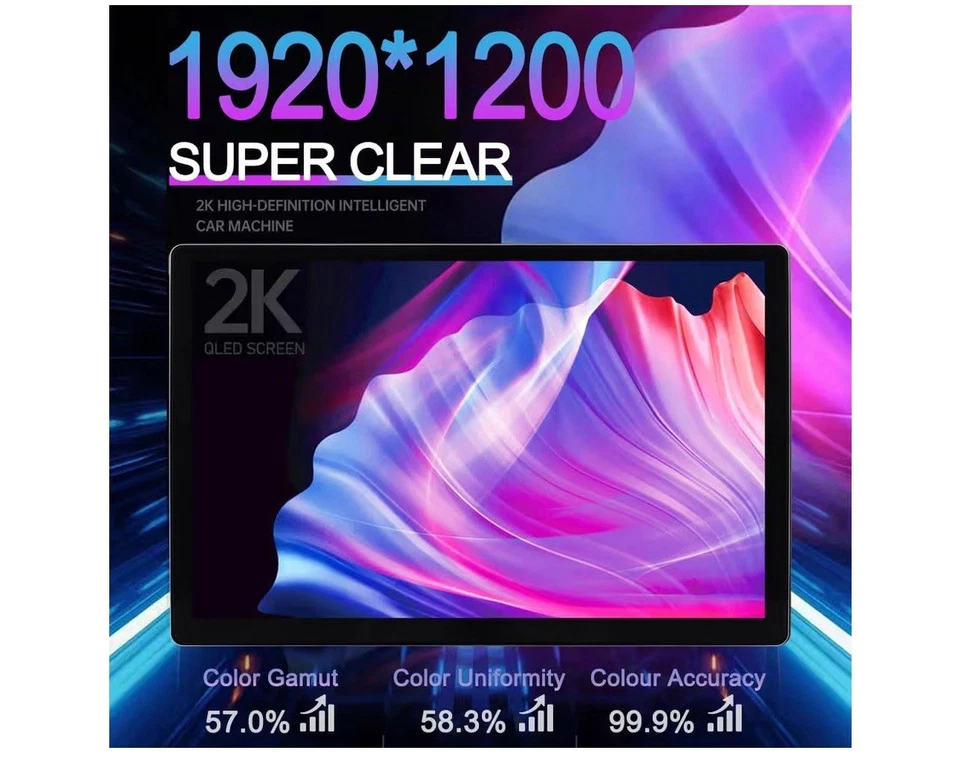 ASURE 13.1" Android 14 Car Stereo for Toyota Tacoma 2005–2013 CarPlay 4+64GB QLE - Image 4 of 4