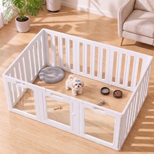 Playpen 24 in White Acrylic 10 Panels for Indoor Use
