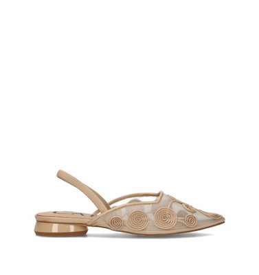 Cafénoir Damen Slingback beige Stoff, Pu C1EG9013M008-M008-A117594