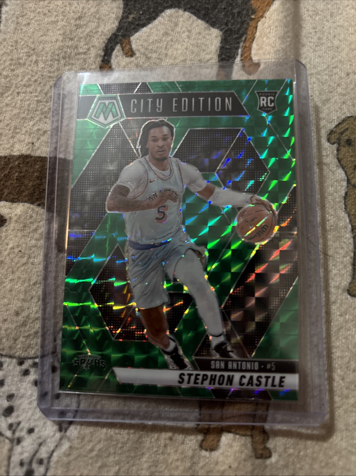 2024 2025 Stephon Castle Mosaic City Edition Rookie Green