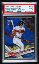 2017 Topps Chrome Blue Refractor 42/150 Andrew Benintendi #100 PSA 9 MINT x1g
