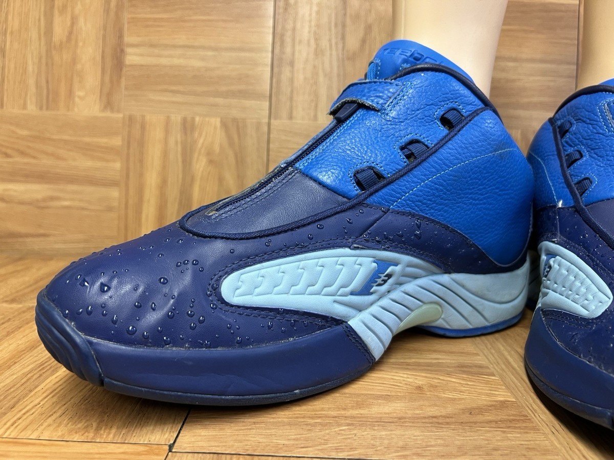 VNTG Sz 13 - Reebok Answer 4 Blue - V48518 Men's Shoes Water Drops