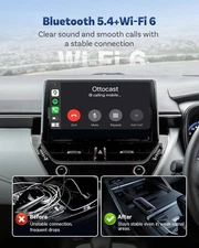 Play2Video Ultra Magic AI Box Car Streaming Devices, Wireless CarPlay Android