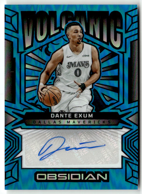 2024-25 Panini NBA Obsidian No. VS-EXM Dante Exum Auto Blue 10/30