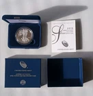 2015-W Proof American Silver Eagle Dollar $1 Box & COA US Mint
