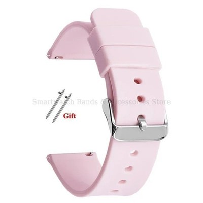 Silicone Watch Strap 14mm 16 18 19 20mm 21 22mm 24mm Waterproof Soft Rubber Band