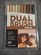 Tombow Dual Brush Pen Portrait Set - 10 Pack - NEW