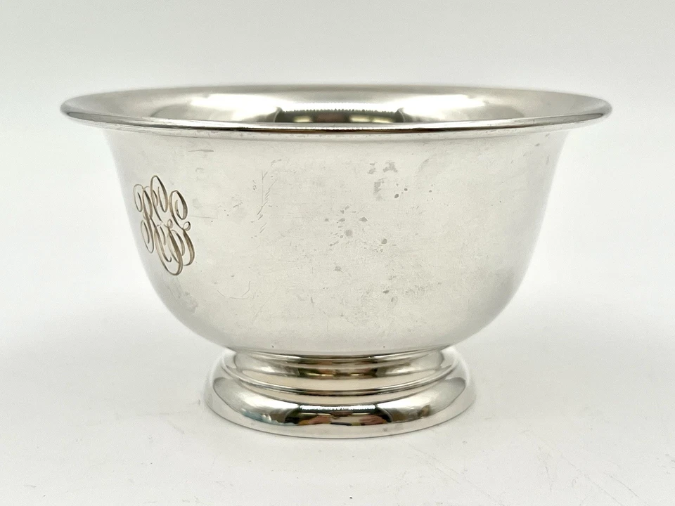 Kirk 925 纯银 2-1/2 英寸小脚酱碗 #175 - 单色 RGG — 第 2/4 张图片