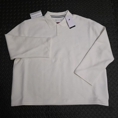 Nike Tech Fleece Reimagined 2 Button Top Sail FN3401-133 Men's Sz Large NWT