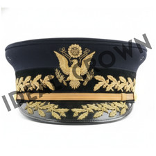 WW1 US Army General Officer Visor Hat Kepi 1890 Style Military Cap - All Sizes