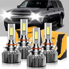 Front LED Headlight Kit Hi&Lo Beam Combo Bulbs For Chevy Suburban 2500 2000-2006