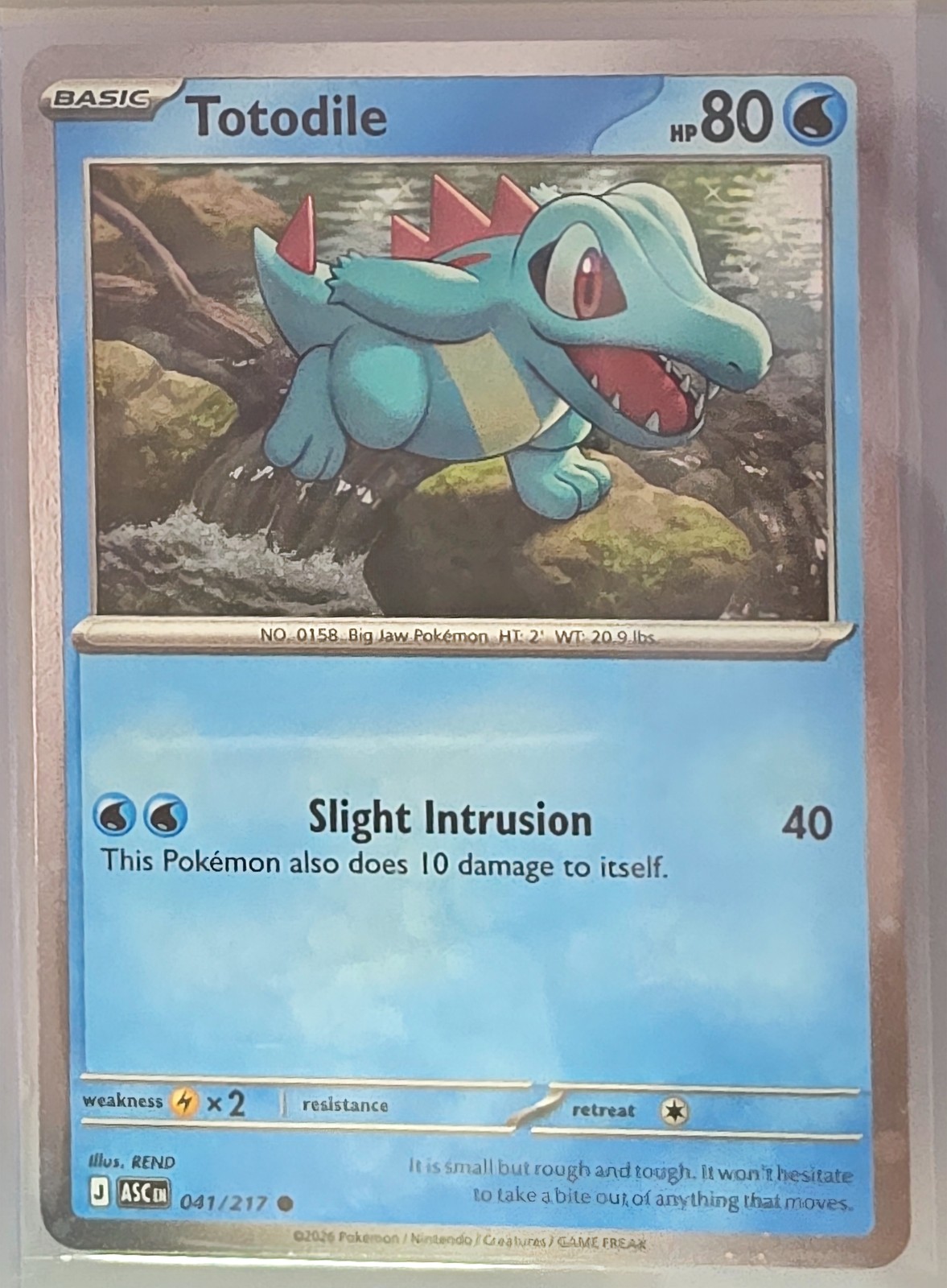 ME: Ascended Heroes #041/217 Totodile Pin