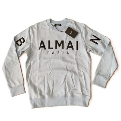 Men's BLUE Balmain T-Shirt Small Size Pit to Pit 20.2''