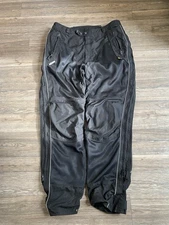 Olympia Moto Sports Riding Pants Men's 44 Black Hip Knee Pads Cordura Motorcycle