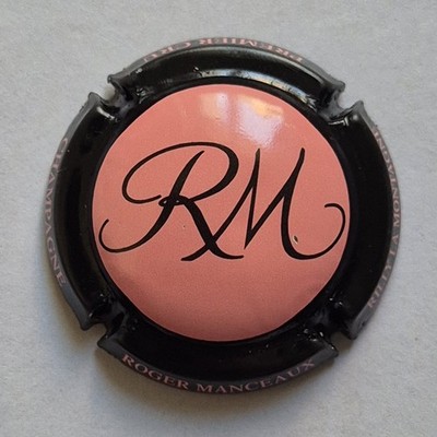 Champagnerkapsel Roger Manceaux  ️ Nr. 14 - Rosa und Schwarz