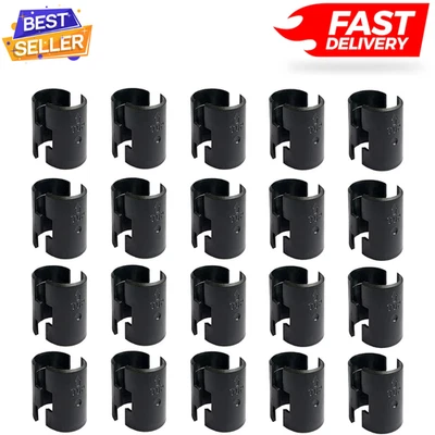 BRANDED Wire Shelf Clips Shelving Split Sleeves Lock Metal Rack Fits 1" Post 8/40 Pieces