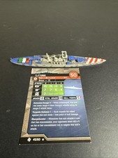 Axis Allies War at Sea TASK FORCE Littorio 45/60 With card Custom Paint