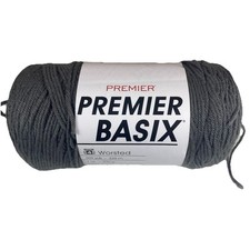 Premier Basix Yarn #4 Worsted Gray 1115-03 359 Yards
