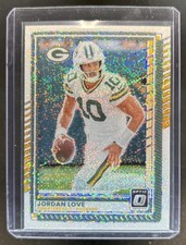 2025 Panini Donruss Optic Jordan Love SP White Sparkle Prizm #177 Packers