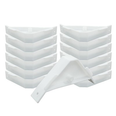 Cabinet Triangle Bracket 24 PCS 90 Degree Plastic White Corner Gusset Brace