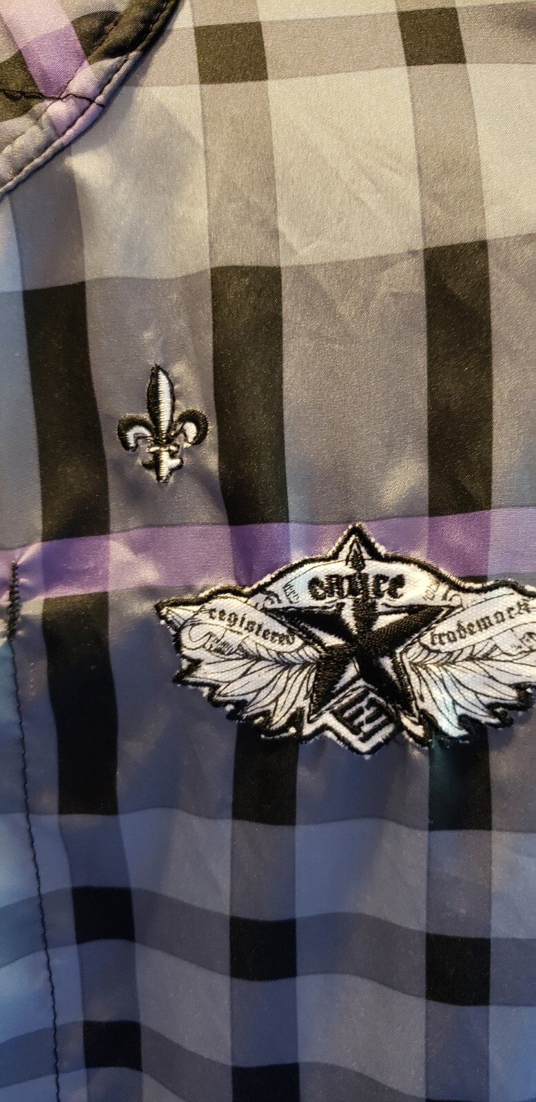 ENYCE Sean Combs Co Polyester Pattern/Patch Jacke… - image 2