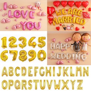 16-034-Letter-amp-Number-Foil-Balloons-Birthday-Wedding-Party-Decoration-Gold-Silver