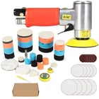 Mini Air Sander 2'' 3'' Dual Action Random Orbital Sander Car Polisher Buffer