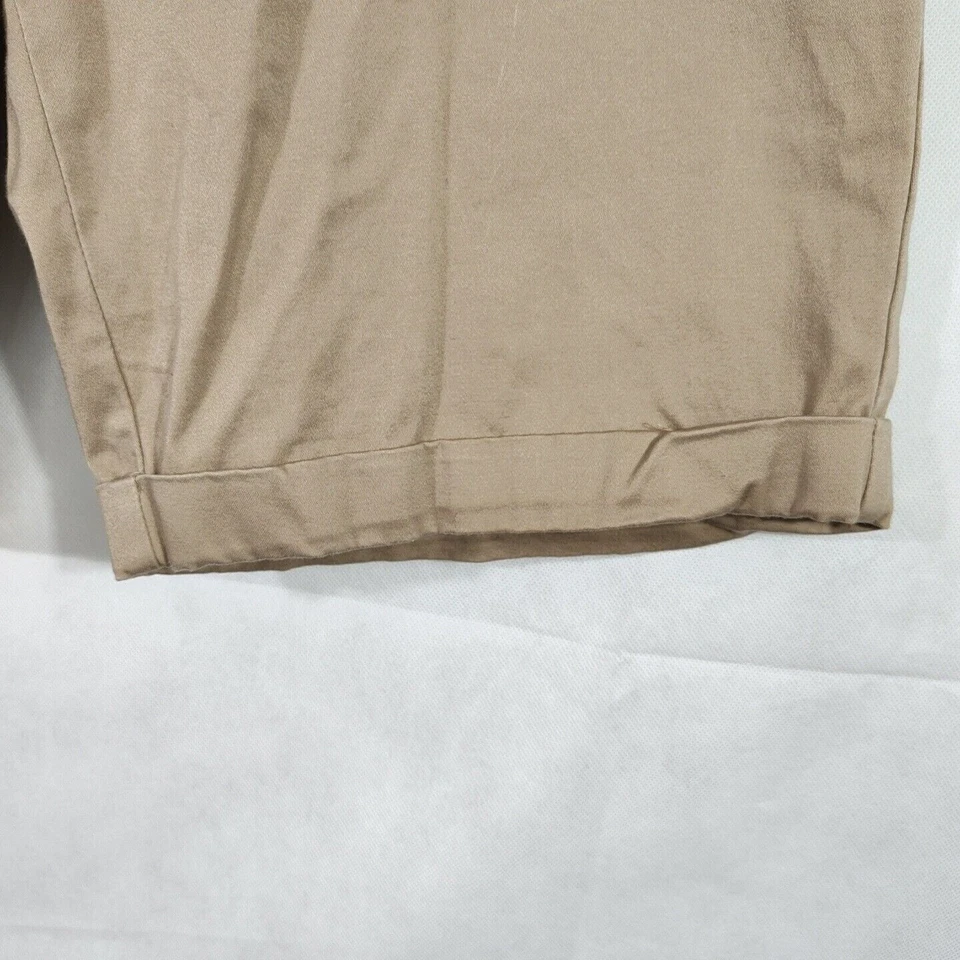 Bermudas chinas George caqui para mujer talla 10 bolsillos con puños informales Foto 3 de 4