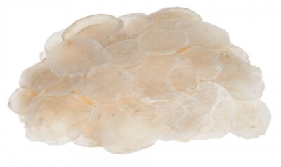 NaDeco  Camar natur 0,25kg | Capiz | Perlmuttscheiben | Perlmutt Scheiben | Perl