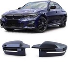 M-Style Side Rearview Mirror Cover For BMW 3 Series 19-2023 G20 G30 Glossy Black