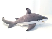 Black Tip Shark Large Plush Stuffed Animal 22” Wildlife Artist Toy Soft EUC