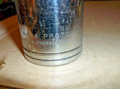 Proto Professional 1/2in drive 12-point 1-7/16in Shallow Socket Made in USA
