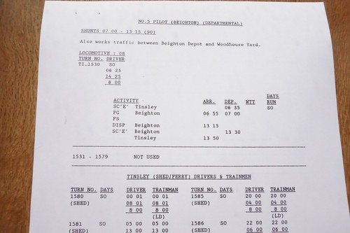 1988 Sheffield Area Tinsley Eastern Region Timetable Railway Fasc Trip Notice - Picture 6 of 6